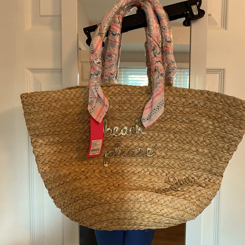 Lilly Pulitzer Playa Blanca Straw Tote